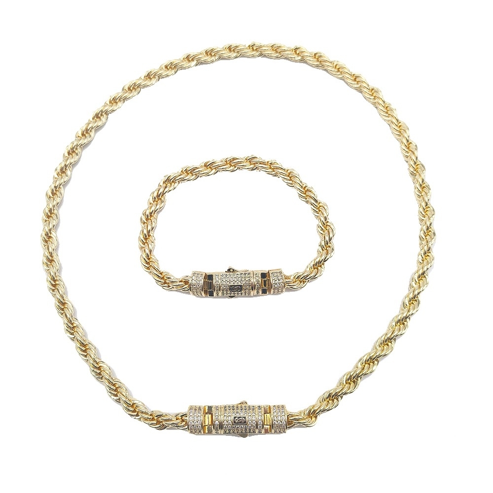 Delicate Gold and Silver Chain Necklace